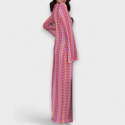 Eliora – Maxikleid mit V-Ausschnitt und Urlaubsflair