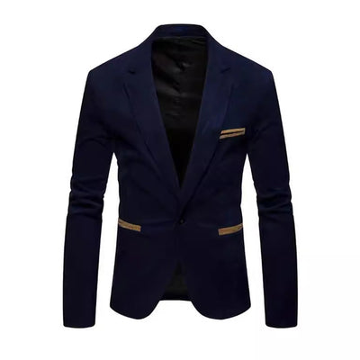 Herren modischer Wildlederblazer mit strukturierter Oberfläche Aliams