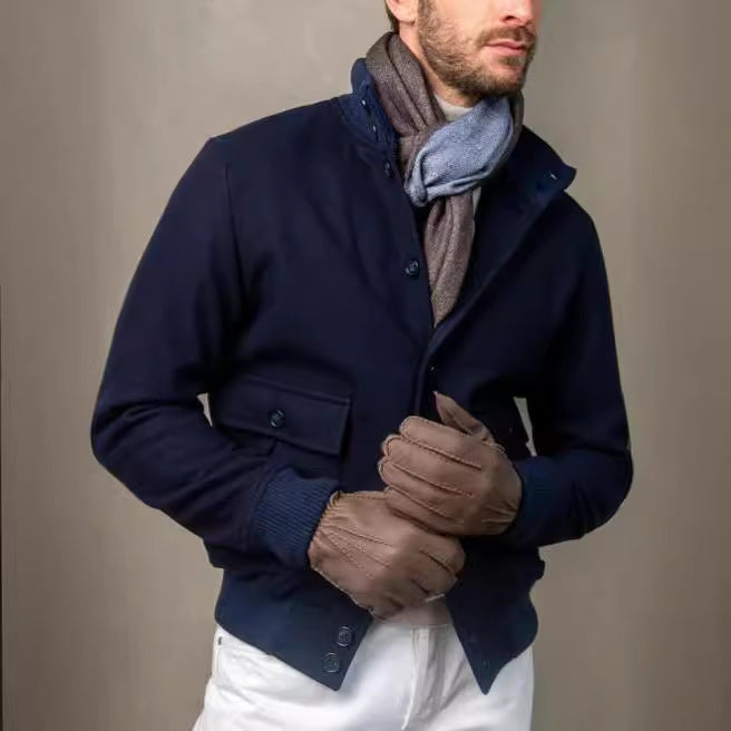 Herren elegante Utilityjacke mit praktischen Taschen und modischem Schnitt Aliams