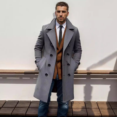 Herren eleganter Wool Trenchcoat Aliams