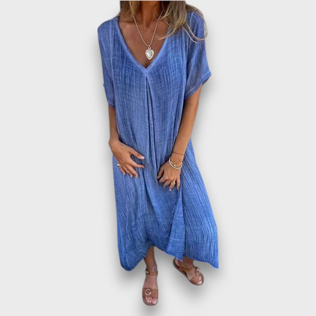 Tirelle – Luftiges Kleid mit V-Ausschnitt