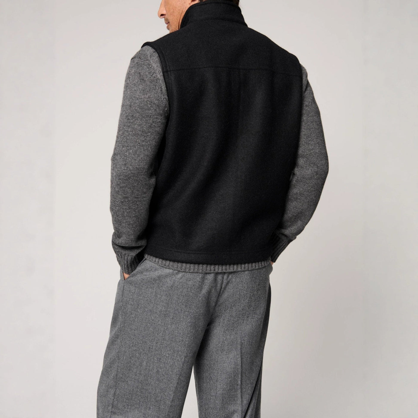 Herren kuschelige Weste aus Filz Aliams