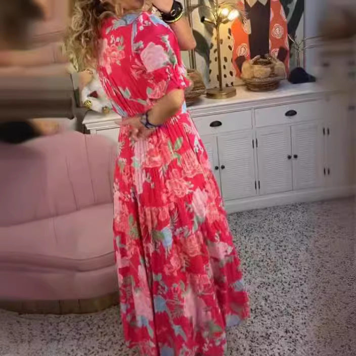 Jeneva™ – Bedrucktes Kleid mit weitem Saum für Damen