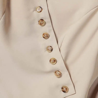 Elegantes Vintage Damen Zweiteiler Set mit weitem Bein