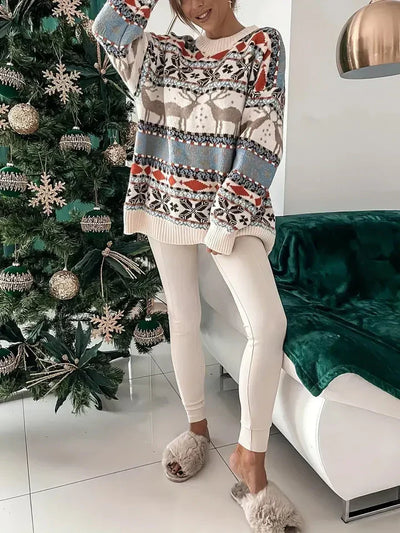 Malvina - Festlicher Weihnachts-Pullover Gemütliche Strickmode