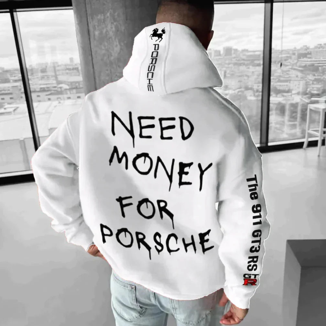 Oversize Kapuzenpullover mit auffälligem Print