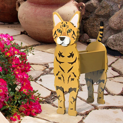 Bengal Cat Flower Pot