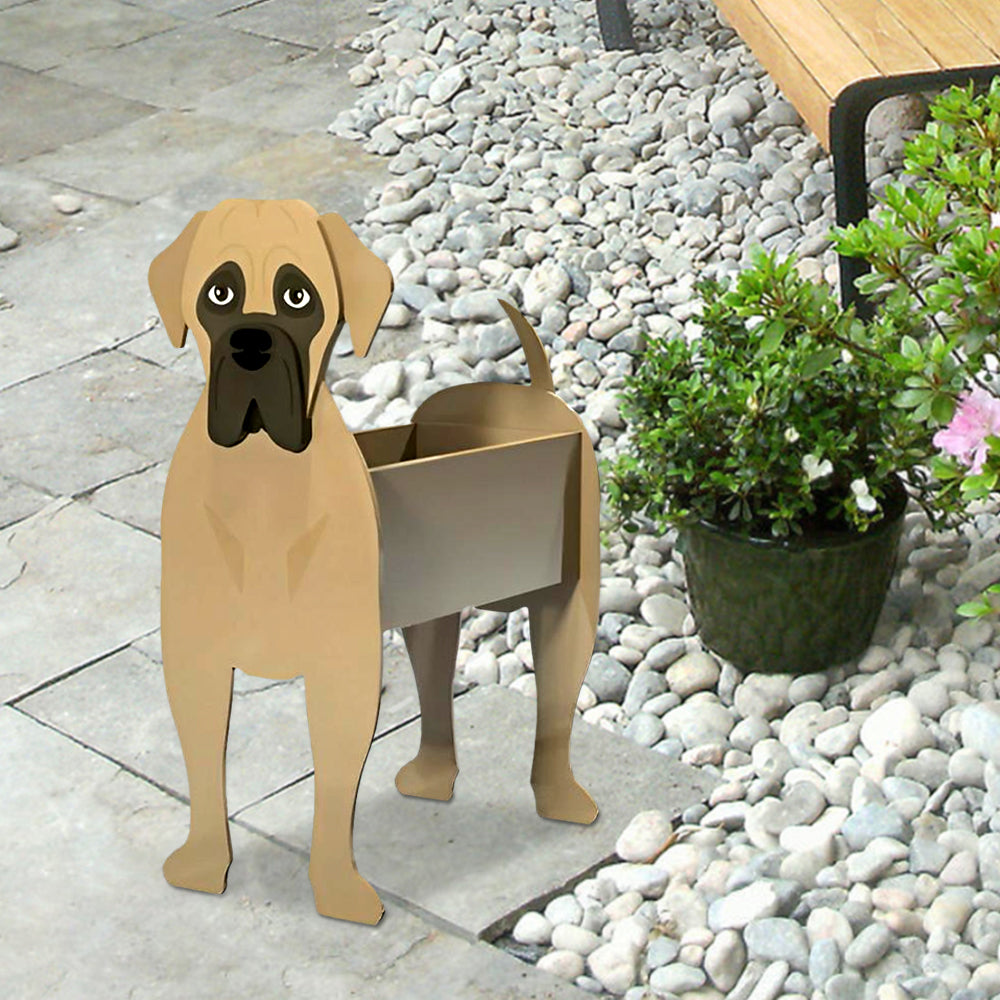 Bullmastiff Flower Pot