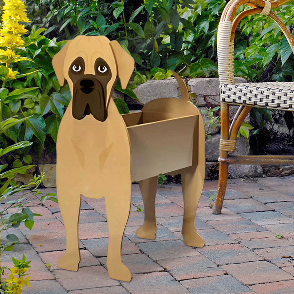 Bullmastiff Flower Pot