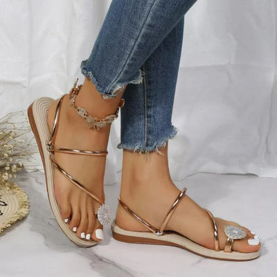 Natalie® | Sandalen mit Schneeflockenmuster