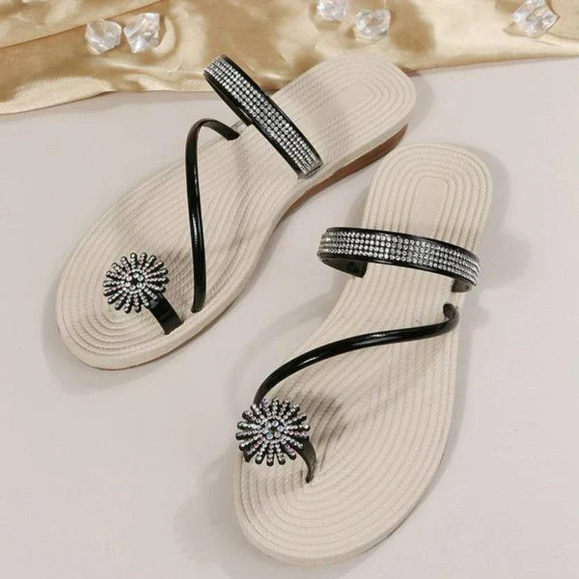 Natalie® | Sandalen mit Schneeflockenmuster