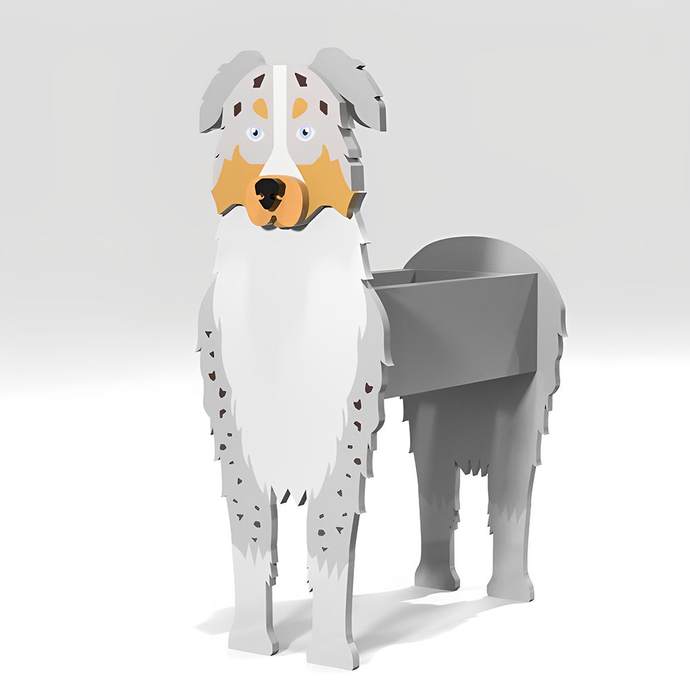 Australian Shepherd Planter Pot