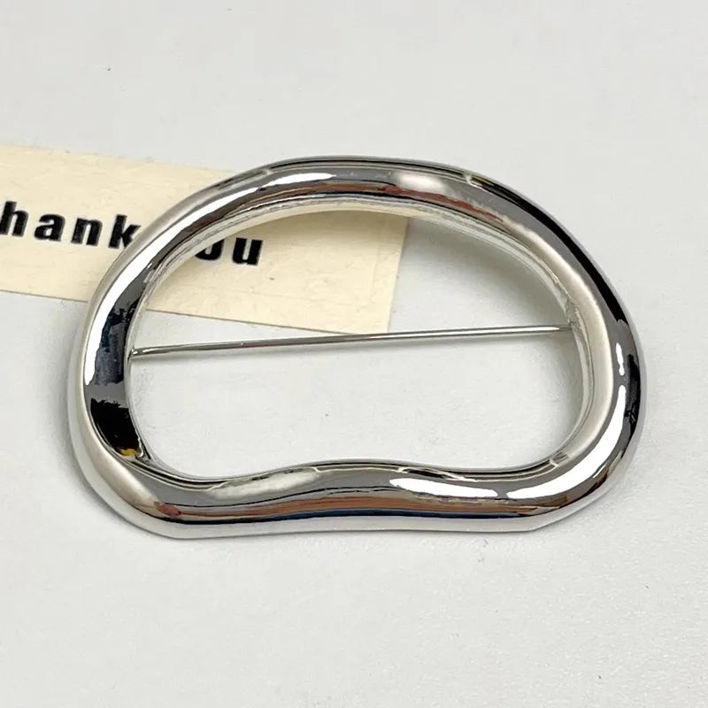 Vintage Damen Haarspange Brosche Gold Silber