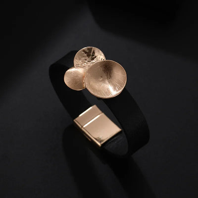 Modisches Damen Lederarmband Retro Magnetverschluss