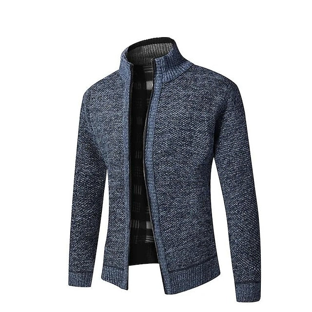 Tom Polo | Gemütlicher gestrickter Reißverschluss-Pullover für stilvollen Komfort