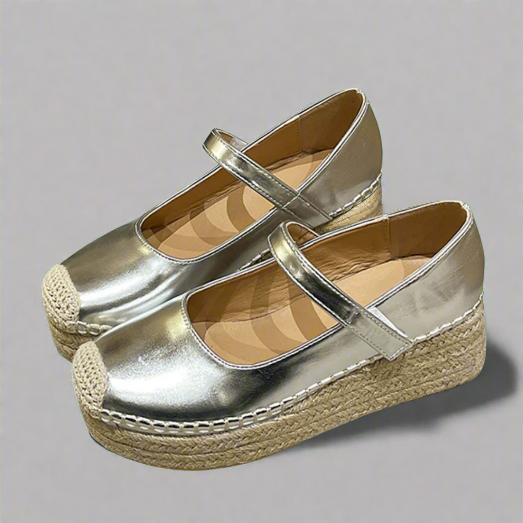 Elegante Damen Keilsandaletten mit Schnallenverschluss