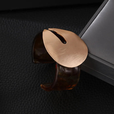 Vintage Chunky Damen Armreif Harz Statement Schmuck