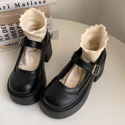 Karin | Retro Plateau Schuhe