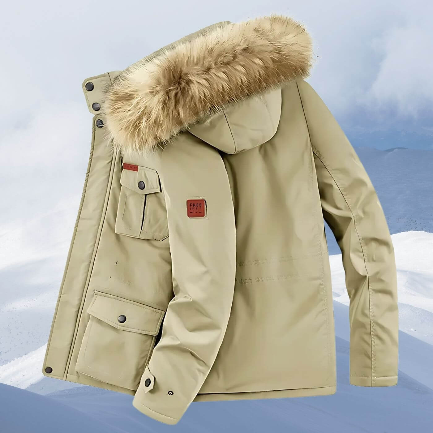 Richard - Winterjacke mit Fellkapuze