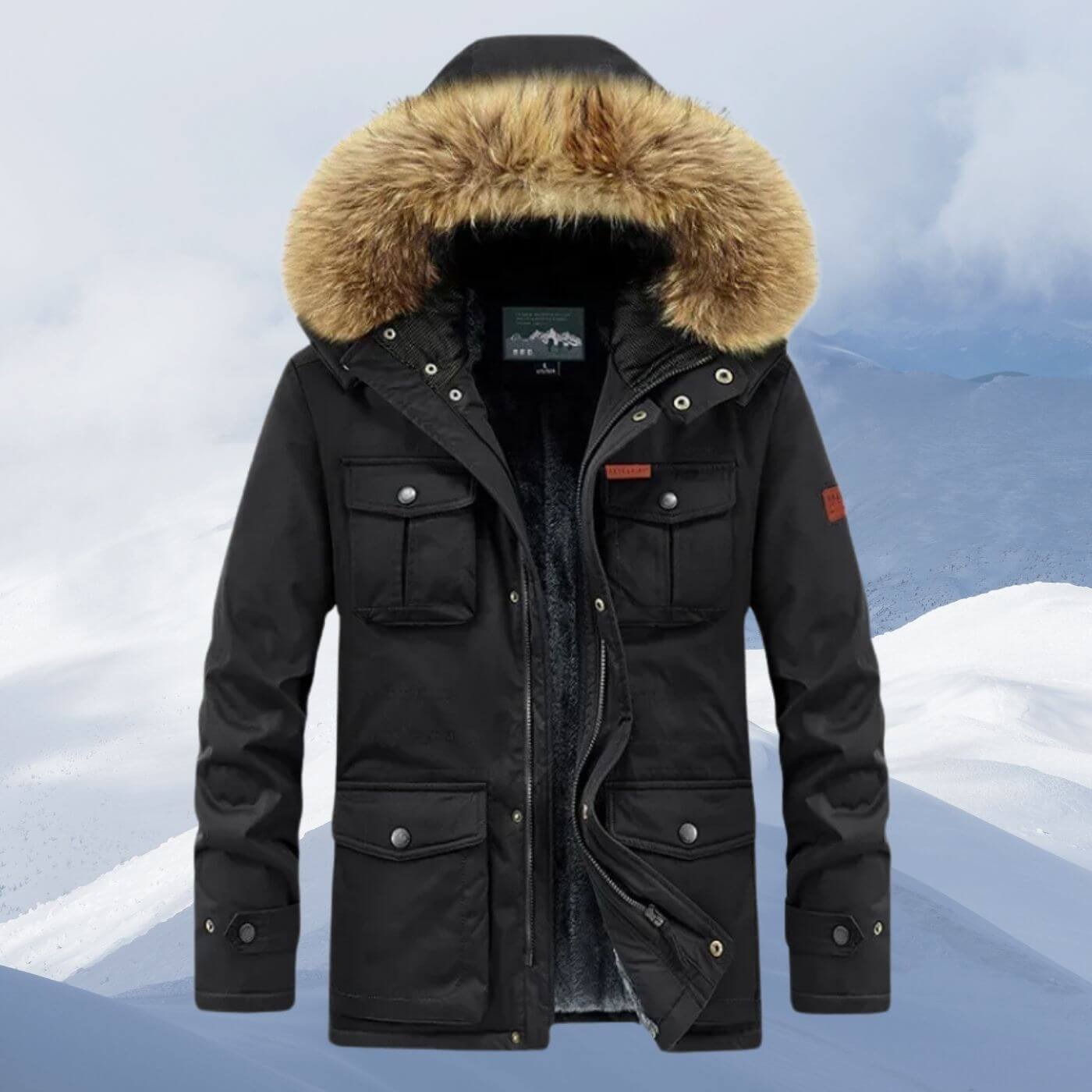 Richard - Winterjacke mit Fellkapuze