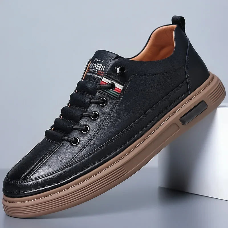 Fabian | Stylische Herren Leder Skateboard Sneaker, langlebiger Komfort