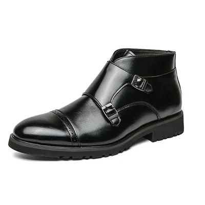 Darell - Doppelmonk-Stiefel mit Riemen
