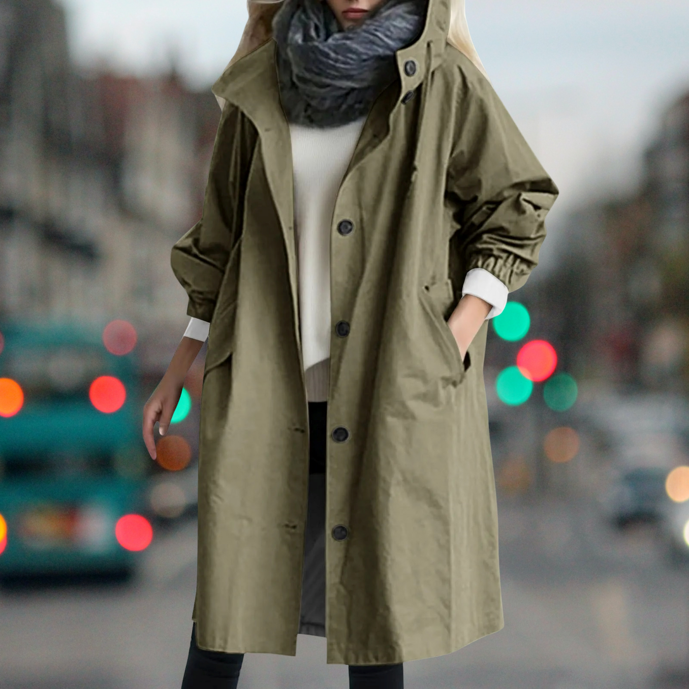 Bethany - Wasserdichter warmer Trenchcoat