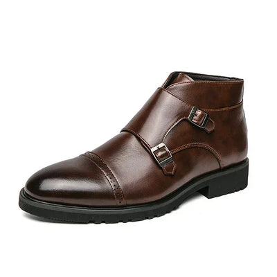 Darell - Doppelmonk-Stiefel mit Riemen