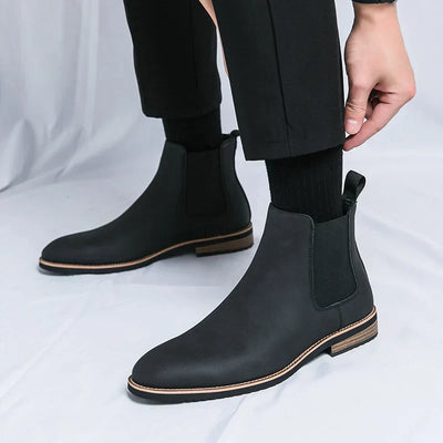 kayden | Stylische Leder Chelsea Boots für Männer