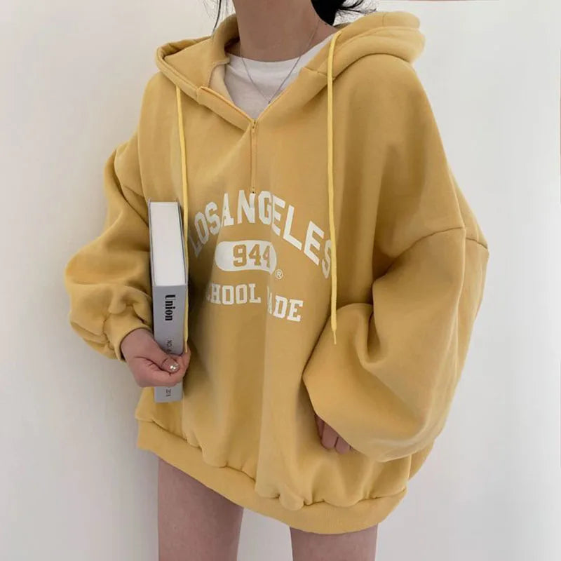 Oversized Hoodie mit „Los Angeles“ Print – Sportlich, Lässig & Cozy