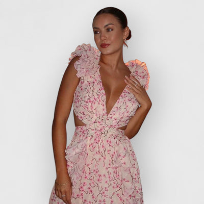 Fatima | Elegantes Rüschenkleid