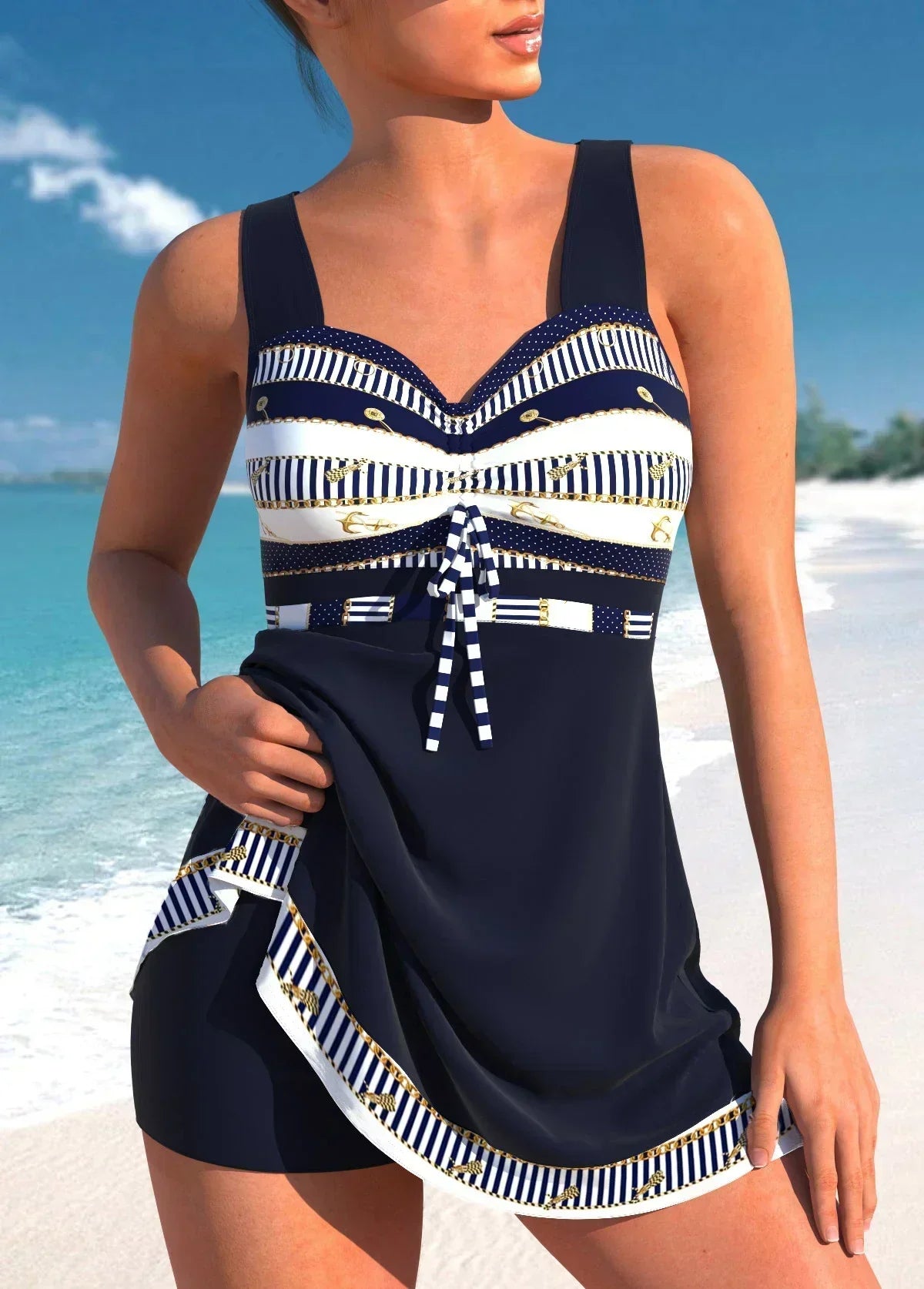 Thea® | Stilvolles Bauchweg-Tankini-Set