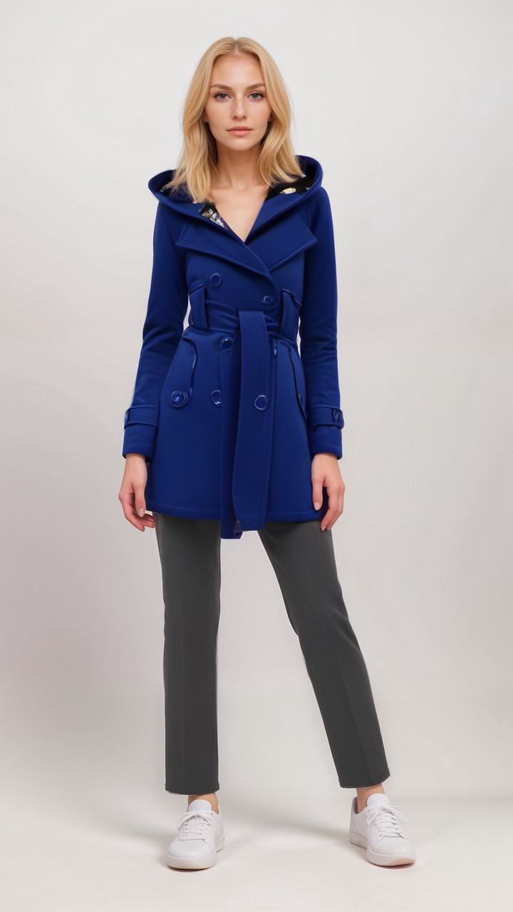 Chloe | Schicke Damen-Karierte Wollmantel