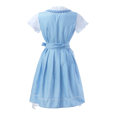 Damen Blau Oktoberfest Dirndl Kleid