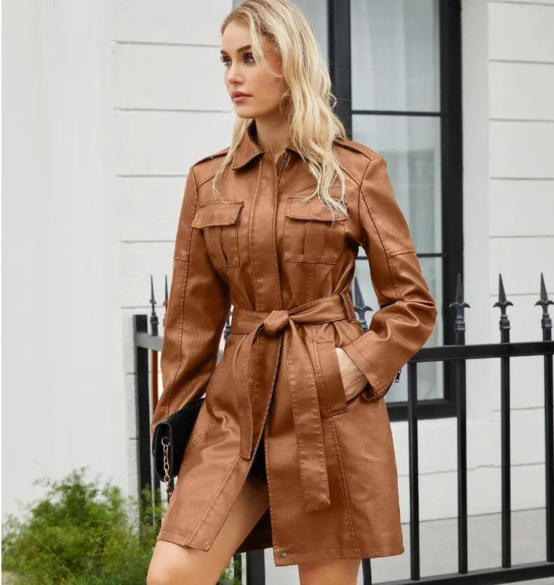 Jane | Luxuriöser Kunstlederjacke