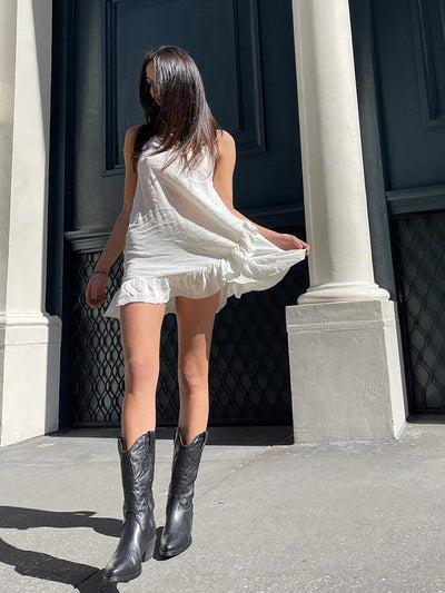 Geneva | Elegante Cowboy-Stiefel aus Metall