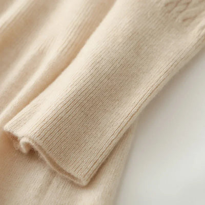 Strickkleid mit V-Ausschnitt für Damen