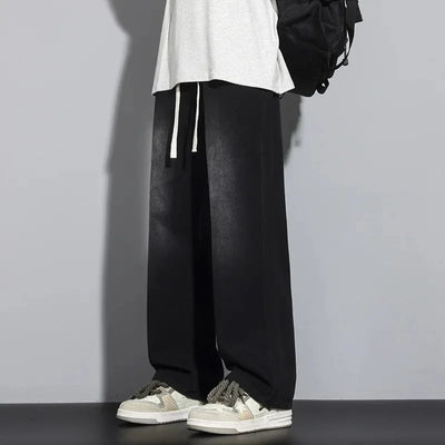 Herren Baggy Jeans | Verstellbarer Kordelzug