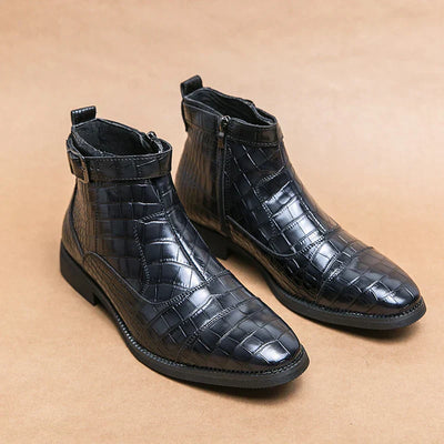 Baron | Stylische Leder-Schnallenstiefel für Männer