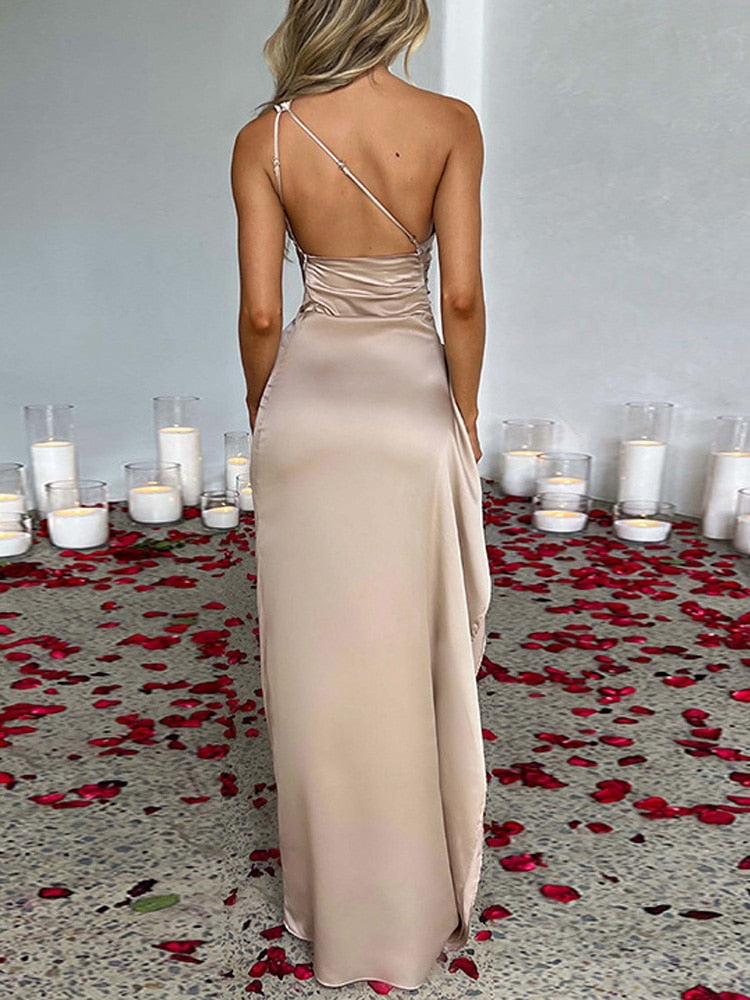 Sophie | Satin-One-Shoulder-Kleid
