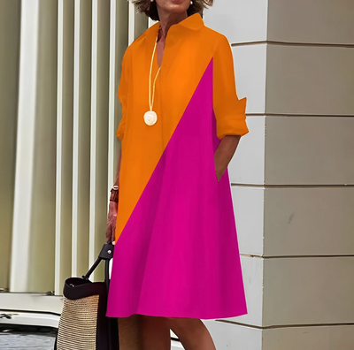 Linia - Elegantes Frühling Polo-Kleid