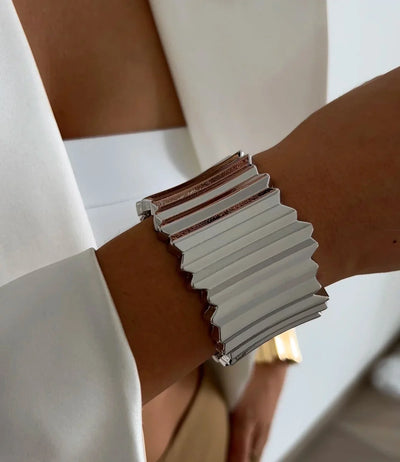 Exklusives Damen Armreif Set Breit Gold