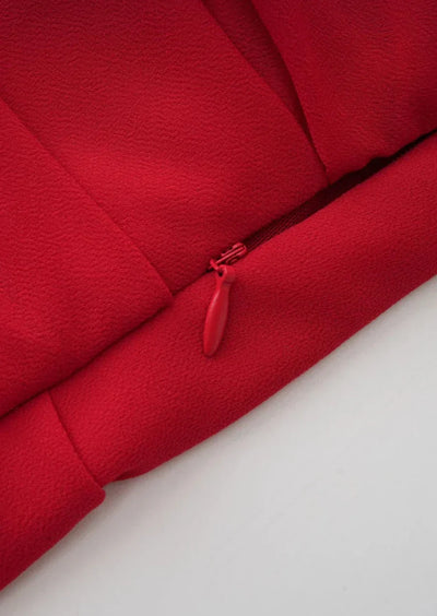 Lynn | Verführerisches Off-Shoulder Kleid in Rot