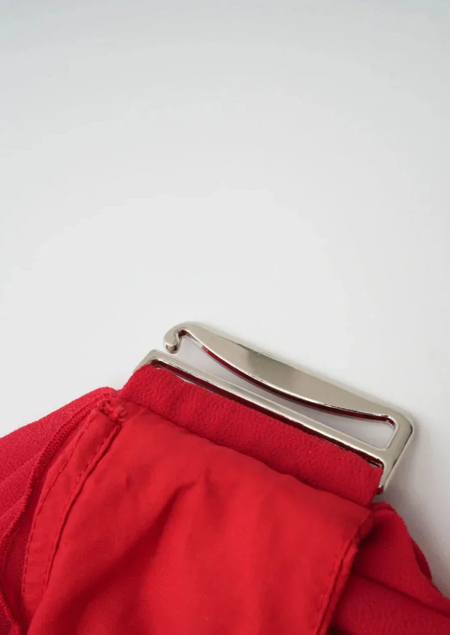 Lynn | Verführerisches Off-Shoulder Kleid in Rot