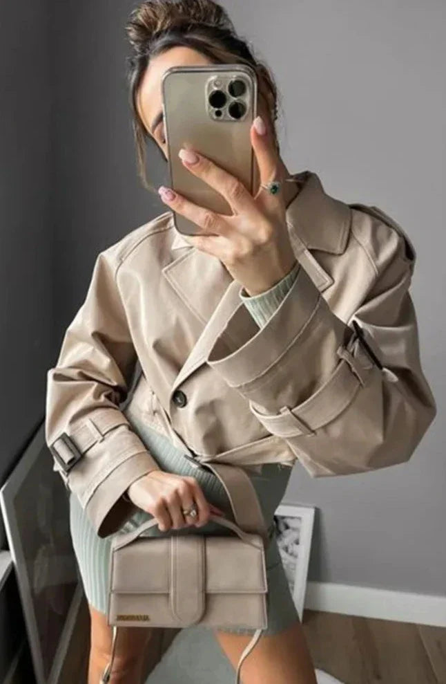 Leonie | Gekürzter Trenchcoat