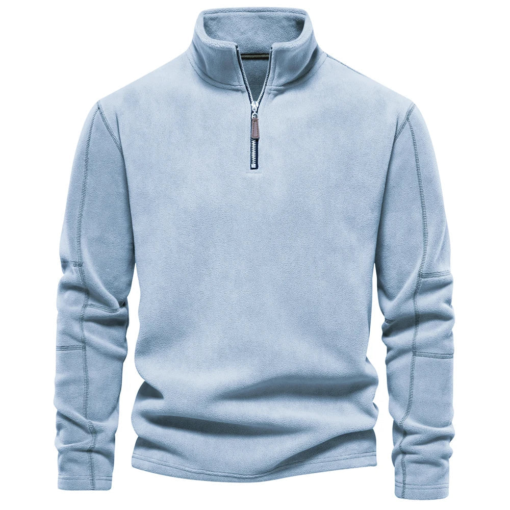 Darren | Gemütlicher Fleece-Zip-Pullover für Komfort und Stil