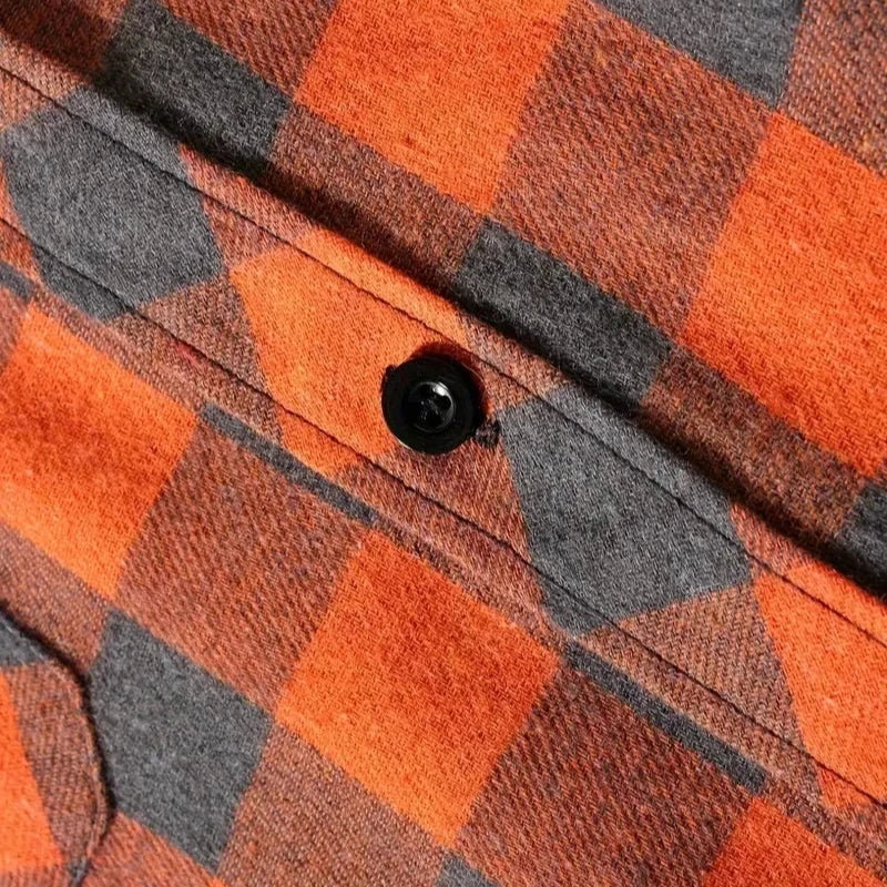 Karierte Kapuzenjacke für Herren