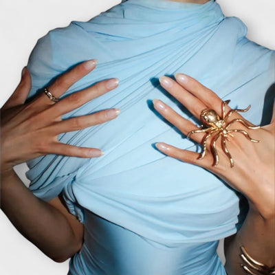 Turtleneck Long Dress