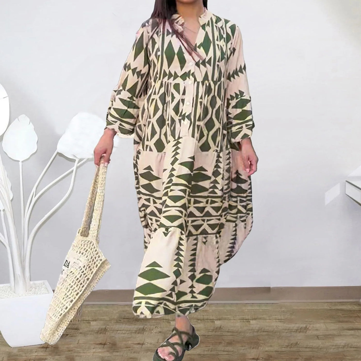 Riviera – Sommerliches Midi-Kleid mit eleganter Note