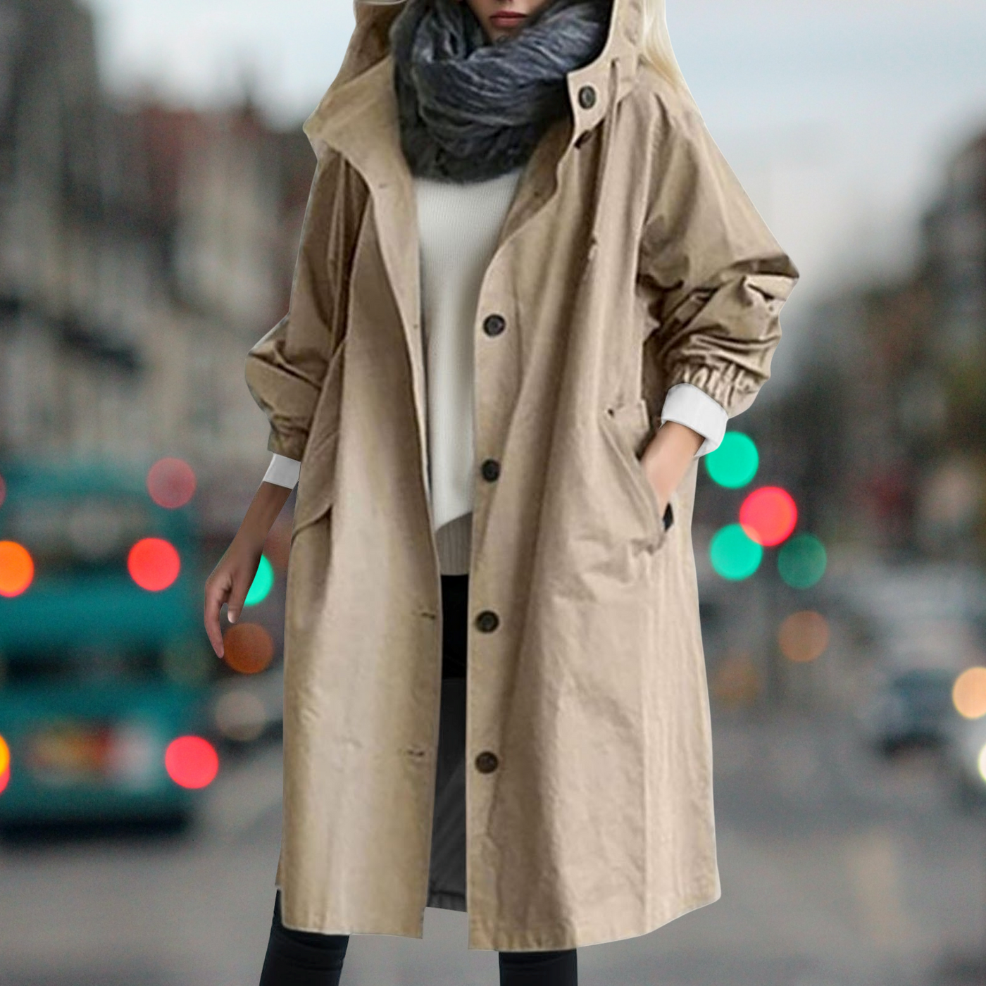 Bethany - Wasserdichter warmer Trenchcoat